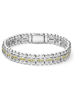 LAGOS CAVIAR SPARK Yellow Sapphire Link Bracelet